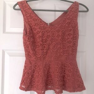 Forever 21 peplum lace top